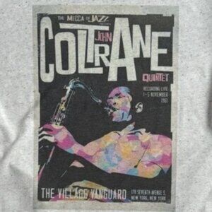 John Coltrane Concert Poster Jazz Music Legend Unisex Graphic T-Shirt 90